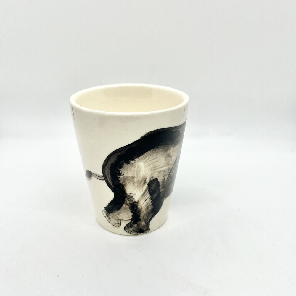 Elephant Coffee Mug Cup 3D Trunk Is The Handle Handmade Tea Animals Kitschy - Picture 4 of 6